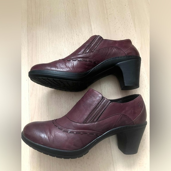 Josef Seibel Maroon Leather Heels - Picture 9 of 10